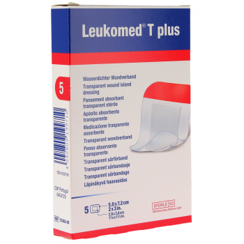Leukomed T plus sterile transparente Verbände Bsn medizin - Schachtel mit 5 Verbänden von 5,0x7,2cm