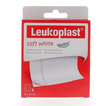 Leukoplast Soft White Wundpflaster zum Zuschneiden BSN Medical - Schachtel mit 5 Pflastern von 8x10cm