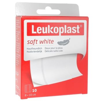 Leukoplast Soft White Wundpflaster zum Zuschneiden BSN Medical - Schachtel mit 10 Pflastern von 8 x 10 cm