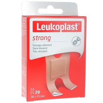 Leukoplast Strong Selbstklebendes Pflaster vorgeschnitten BSN Medical - Schachtel mit 20 Pflastern von 3,8x7,5cm