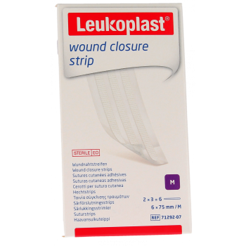 Leukosan Strip Hautnahtstreifen BSN Medical - 6 Streifen von 6 x 75mm