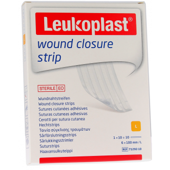 Leukosan Strip Hautnähte Klebe BSN Medical - 10 Streifen von 6 x 100 mm