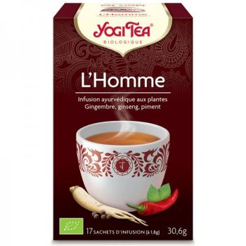 Der BIO Yogi Tea Mann - Box mit 17 Beuteln