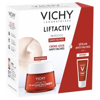 LiftActiv B3 Anti-Dunkle Flecken Creme SPF50 + Specialist B3 Serum gegen braune Flecken & Falten 5 ml geschenkt Vichy - Set aus 2 Produkten