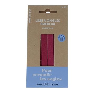 Nagelfeilen aus Sandpapier, kleines Modell Sanodiane - 8 Feilen
