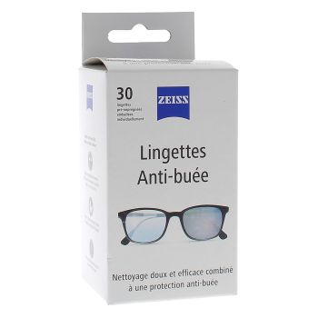 Antibeschlag-Tücher für Brillen Zeiss - Box mit 30 Tüchern