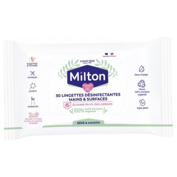 Milton Desinfektionst&uuml;cher f&uuml;r Oberfl&auml;chen - Packung mit 30 T&uuml;chern