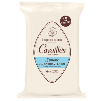 Intim-Wipes mit antibakteriellem Rogé Cavaillès - Packung mit 15 Tüchern