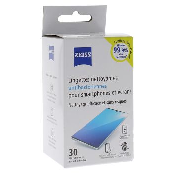 Antibakterielle Reinigungstücher für Smartphones Zeiss - Packung mit 30 Tüchern
