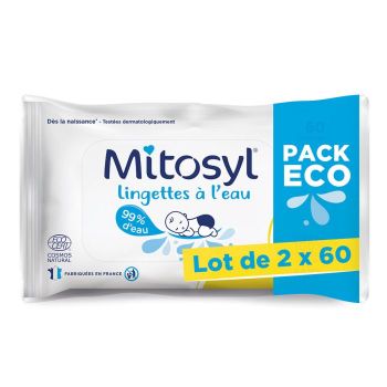 Mitosyl Feuchttücher - 2er-Pack mit 60 Tüchern
