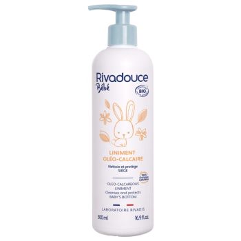 Bio-Reinigungs-Liniment für den Windelwechsel von Rivadouce - Pumpflasche mit 500 ml