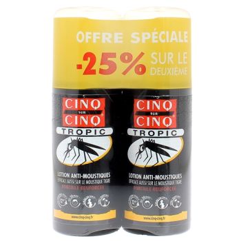 Mückenschutzlotion Tropic Fünf aus Fünf - 2er-Pack mit 75 ml Sprays