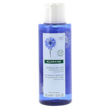 Beruhigendes Kornblumen-Blütenwasser-Make-up-Entferner Klorane - Flasche mit 100 ml