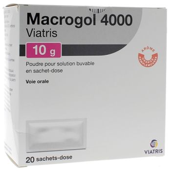 MACROGOL 4000 MYLAN 10 g, Pulver zur Herstellung einer trinkbaren Lösung in Einzeldosen - Packung mit 20 Beuteln