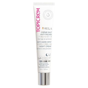 MELA Nachtcreme gegen Flecken sanftes Peeling Topicrem - Tube mit 40 ml