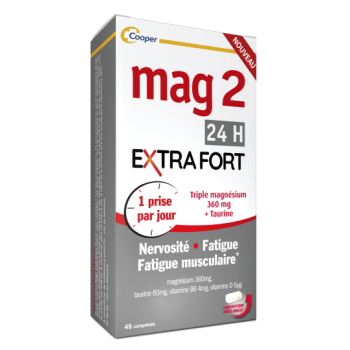 Mag 2 24h Extra Stark Cooper - Packung mit 45 Tabletten
