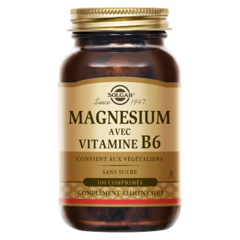 Magnesium mit Vitamin B6 Solgar - Dose mit 100 Tabletten