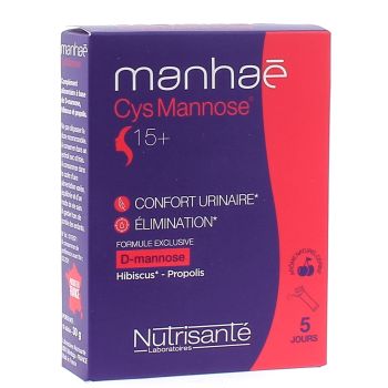 Manhaé Cys Mannose Nutrisanté - 10 Sticks à 30 g