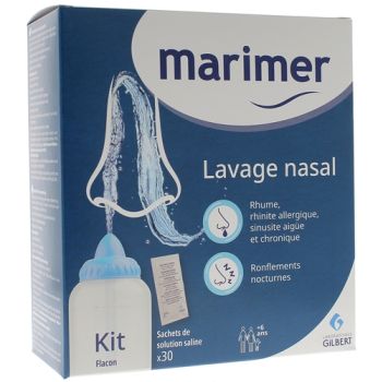 Marimer Nasenspülung Set - Box mit einer Flasche + 30 Beuteln
