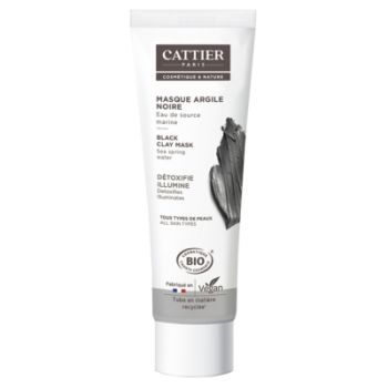 Bio Cattier Schwarze Tonmaske - 100ml Tube
