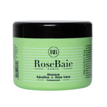 Keratin- und Aloe Vera-Maske RoseBaie - 500ml-Topf