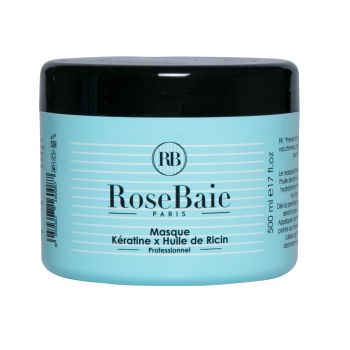 Keratin- und Rizinusöl-Maske RoseBaie - 500ml Topf