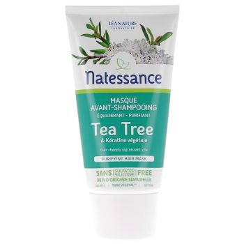Tea Tree Vorwaschmaske Natessance - 150ml Pflanzenröhre