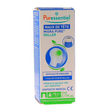 Kopfschmerz-Roller mit 9 ätherischen Ölen Puressentiel - Roller mit 10 ml
