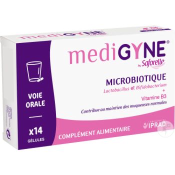 Medigyne Mikrobiotikum von Saforelle - Packung mit 14 Kapseln