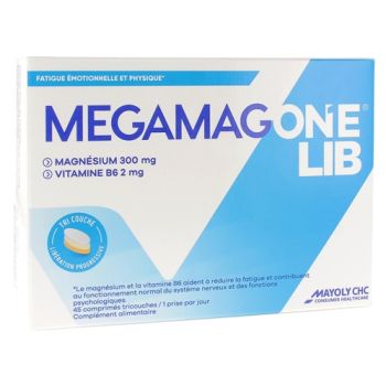 Megamag One Lib Emotionale und körperliche Erschöpfung - Packung mit 45 dreischichtigen Tabletten