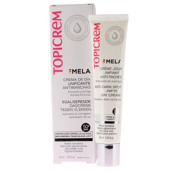 Mela Tagescreme zur Vereinheitlichung mit SPF50+ Topicrem - 40ml Tube