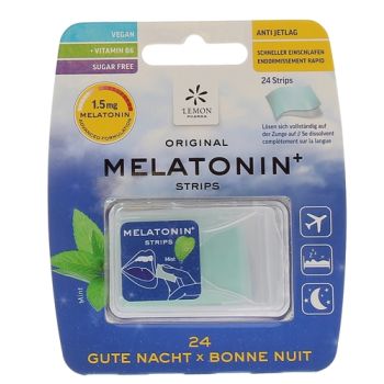 Melatonin + Lemon Pharma - Packung mit 24 Streifen