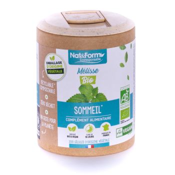 Bio-Melisse Ecoresponsable Nat&Form - Dose von 200 Kapseln