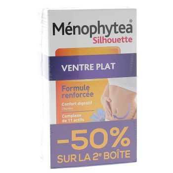 Ménophytea Silhouette flacher Bauch - 2er Pack mit 30 Tabletten