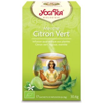 Bio Yogi Tea Minze Limette Aufguss - 17 Beutel Box