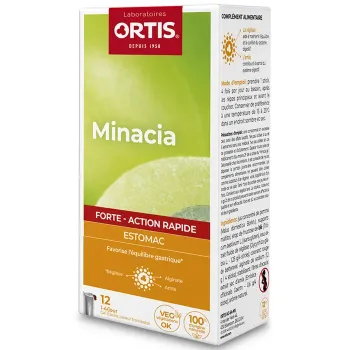 Minacia Forte Magen schnelle Wirkung Ortis - Packung mit 12 Sticks