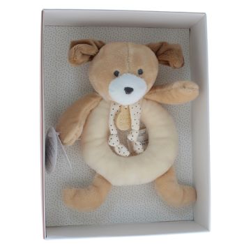 Mini Kuschelhund Rassel Doudou und compagnie - Box mit 20 cm Doudou