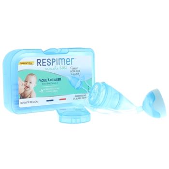Mundschutz für Babys Respimer - Box mit einem Mundschutz für Babys und 5 Filtern