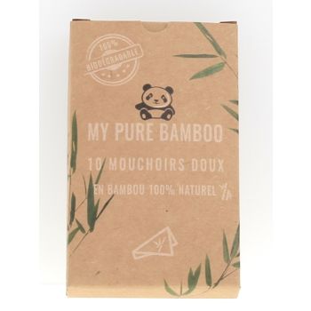 Weiche Bambus-Taschentücher My Pure Bamboo - 10 Taschentücher