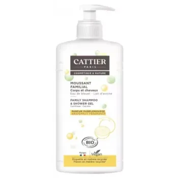 Schaumfamilie mit Bio-Lactoserum Grapefruitduft Cattier - Pumpflasche 1 L