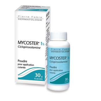 Mycoster 1% Pulver zur Anwendung auf der Haut - Flasche mit 30g