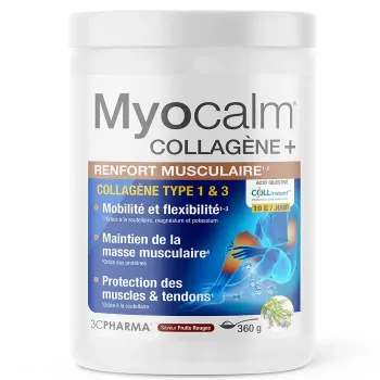 Myocalm Kollagen + roter Fruchtgeschmack 3C Pharma - 360g Dose