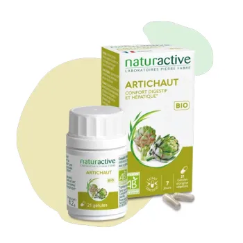 Bio-Artischocke Naturactive - Dose mit 21 Kapseln