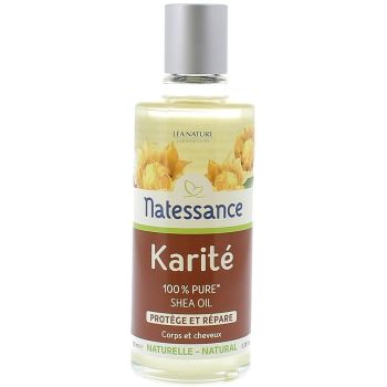 Natessance Karité schützt und repariert 100% reines Öl Léa Nature - Flasche mit 100 ml