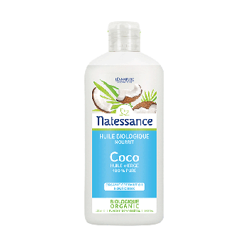 Coco Bio Öl native 100% rein Natessance - Flasche mit 250 ml