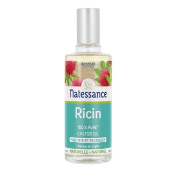 Natessance Rizinusöl stärkende Haar- und Nagelpflege Léa Nature - Flasche mit 50 ml