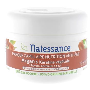 Natessance Haarmaske mit Argan Léa Nature - 200 ml Topf