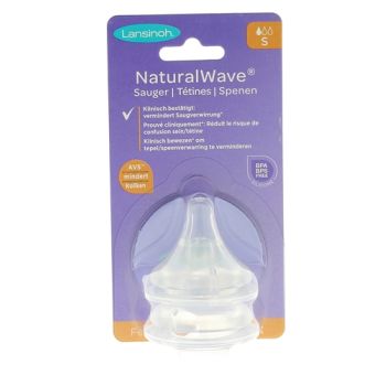 Natural Wave Sauger mit langsamer Flussrate Lansinoh - 2er Pack Sauger