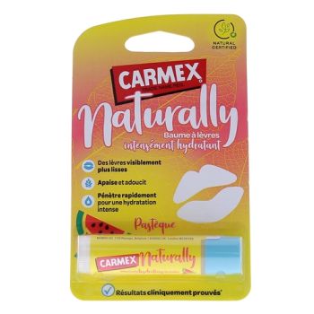 Natürliches Lippenbalsam Intensiv feuchtigkeitsspendend Wassermelone Carmex - Stick 4g