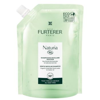 Naturia sanftes Bio-Mizellen-Shampoo von René Furterer - Eco-Nachfüllung von 400 ml